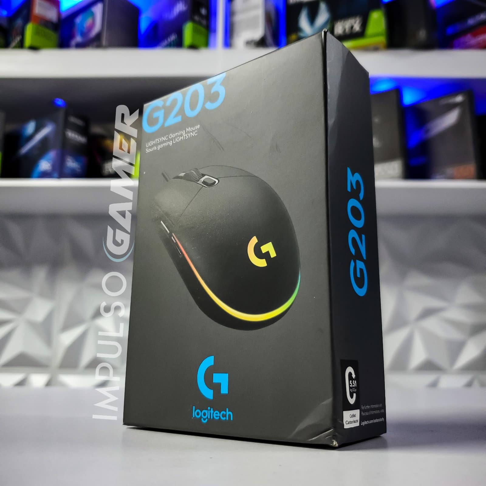 MOUSE LOGITECH G203 NEGRO