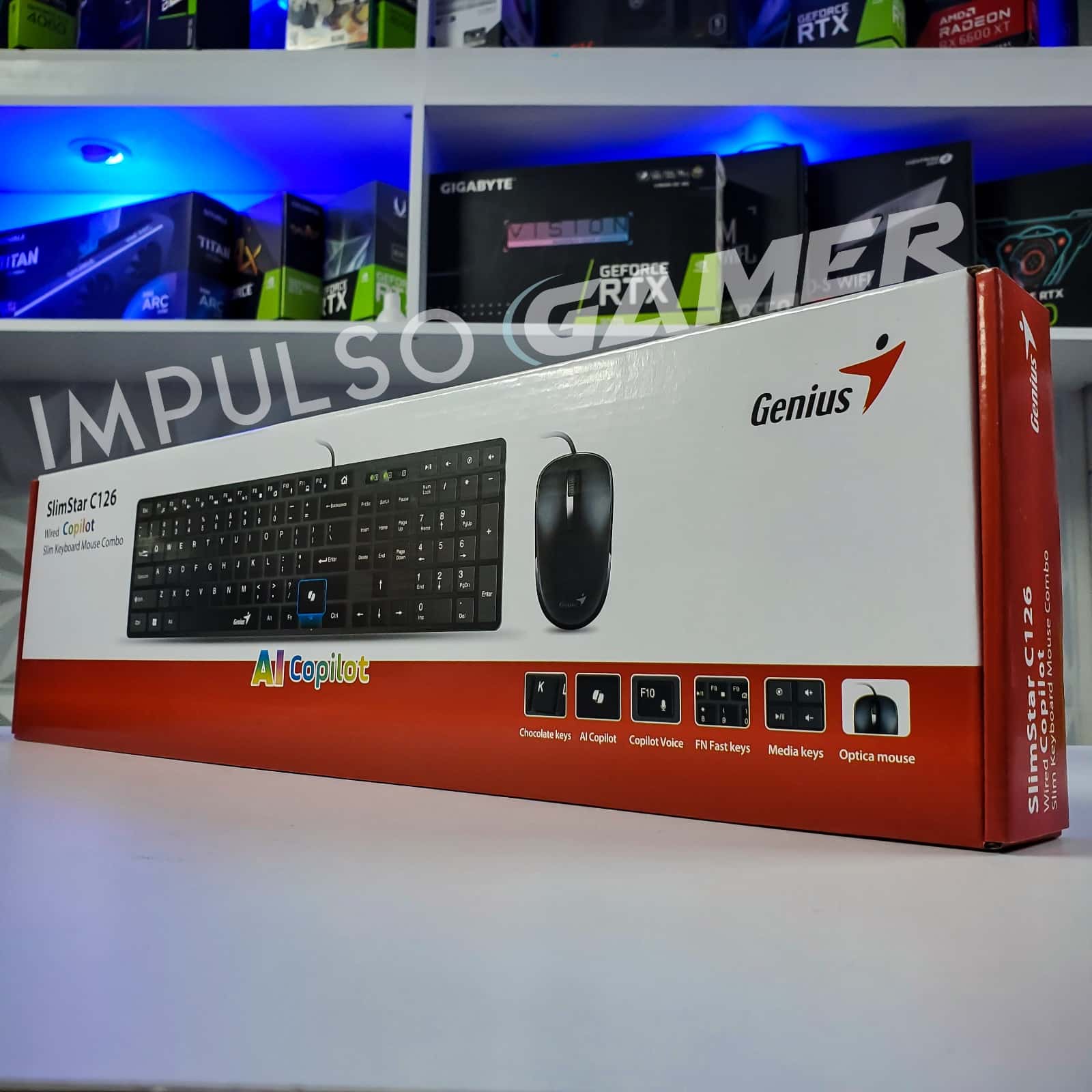 COMBO TECLADO Y MOUSE GENIUS SLIMSTAR CL216