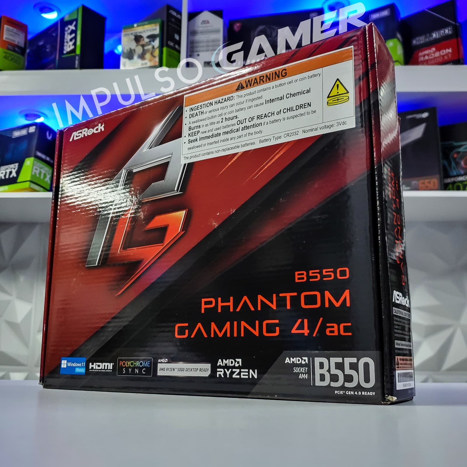BOARD B550 ASROCK PHANTOM GAMING 4/ac