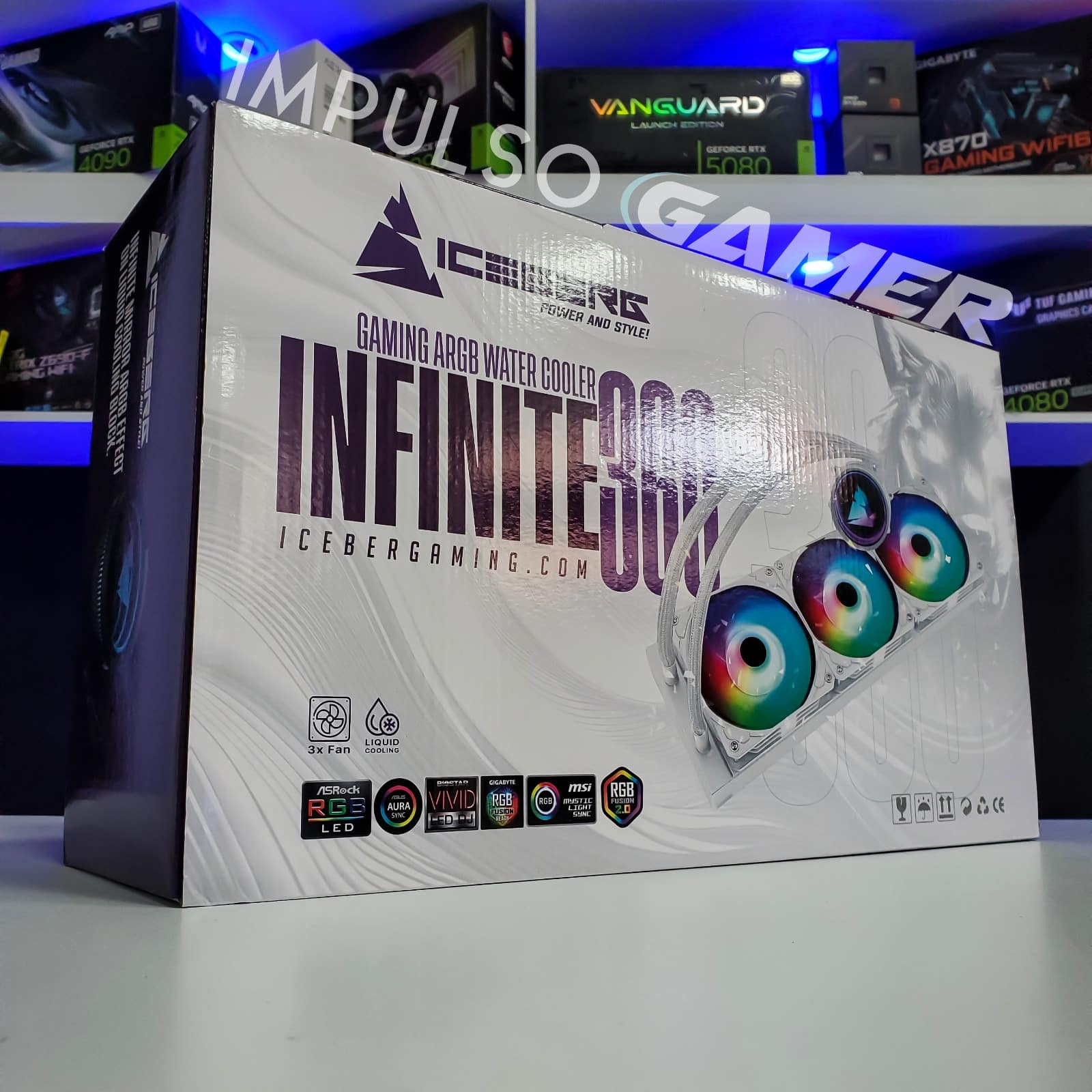 REFRIGERACION LIQUIDA ICEBERG INFINITE 360 BLANCA / NEGRA