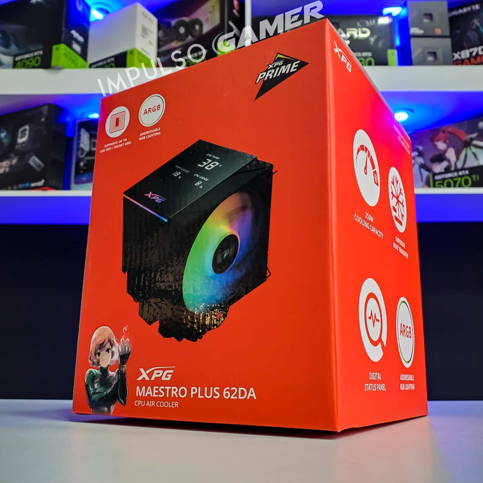 DISIPADOR DE AIRE XPG MAESTRO PLUS 62DA